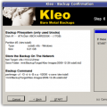 Kleo Backup Confirmation